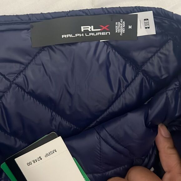 Ralph Lauren X quilted navy zipper golf skirt medium - Picture 5 of 6